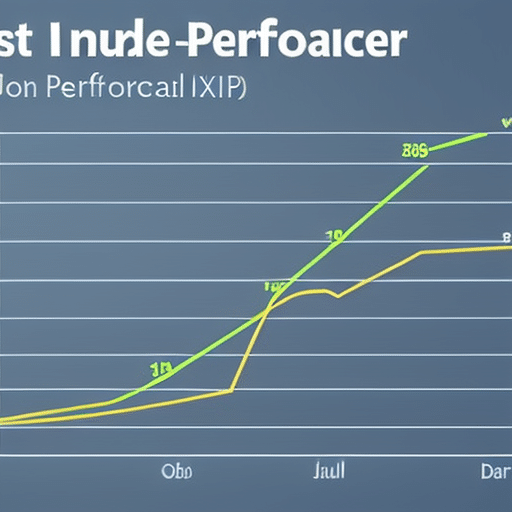  a graph or chart showing Xrp's past performance, alongside an upward-pointing arrow, to symbolize a forecast of growth