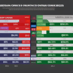 Ful graph with betting odds bars for various crypto currencies, compared against each other