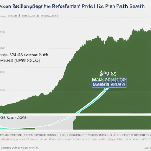  depicting the relationship between XRP's price and market sentiment, with a projected path towards the $500 mark