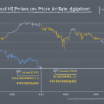 showing the price of XRP over time alongside the rate of adoption