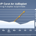 An image of a graph showing the large jump in XRP adoption, with a bright arrow pointing to the $500 forecast