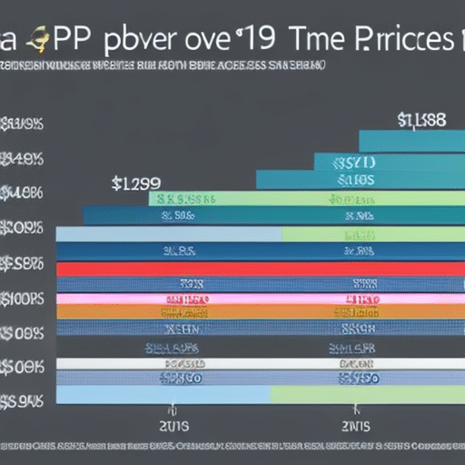  of XRP prices over time, with indicators of expert opinions superimposed in bright colors