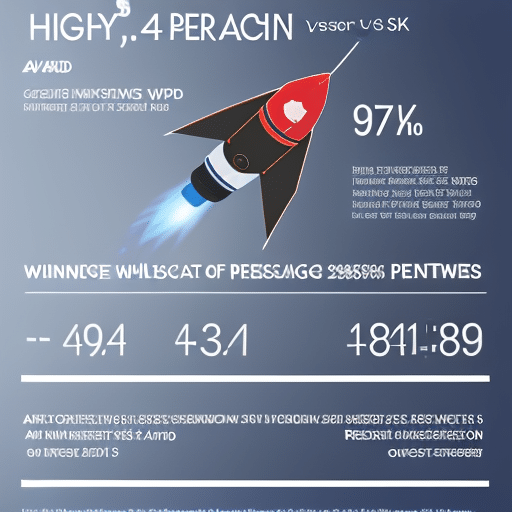  of a rocket ascending, with its trajectory forecast to reach a peak representing the industry's growth forecast for XRP