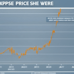 of XRP prices over time, with an upward trend showing the possibility of reaching $500