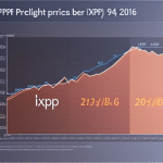 showing the trend of XRP prices over time, with a bright line depicting a predicted forecast based on market sentiment analysis