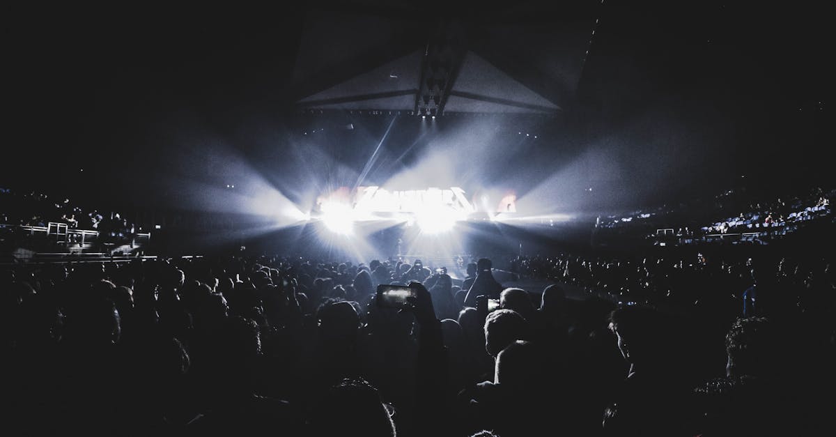 crowd watching show inside the dark stadium 1