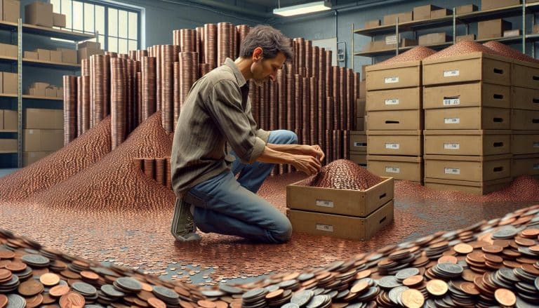 700,000 Pennies: A Weighty Fortune in Copper Coins