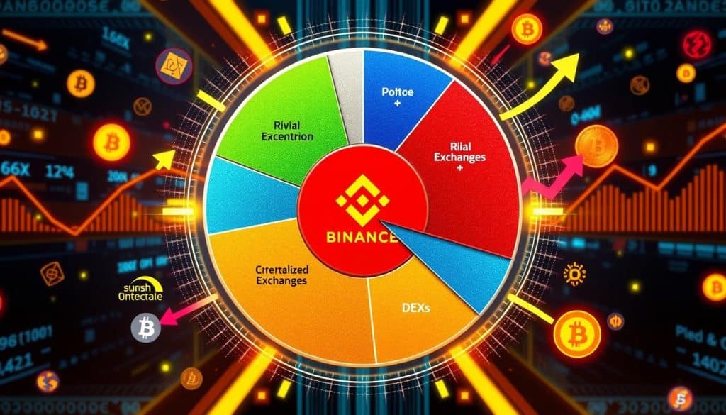 Crypto exchange market share comparison