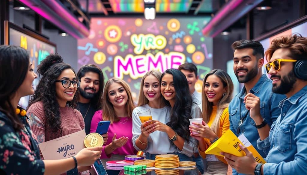 Myro influencers promoting brand collaborations and crypto endorsements