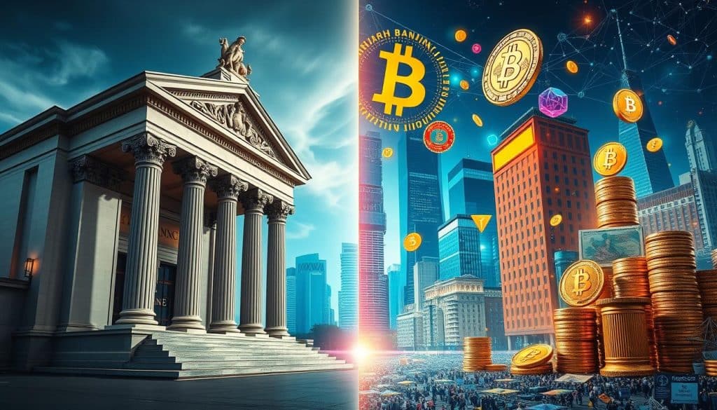 traditional banking and cryptocurrency