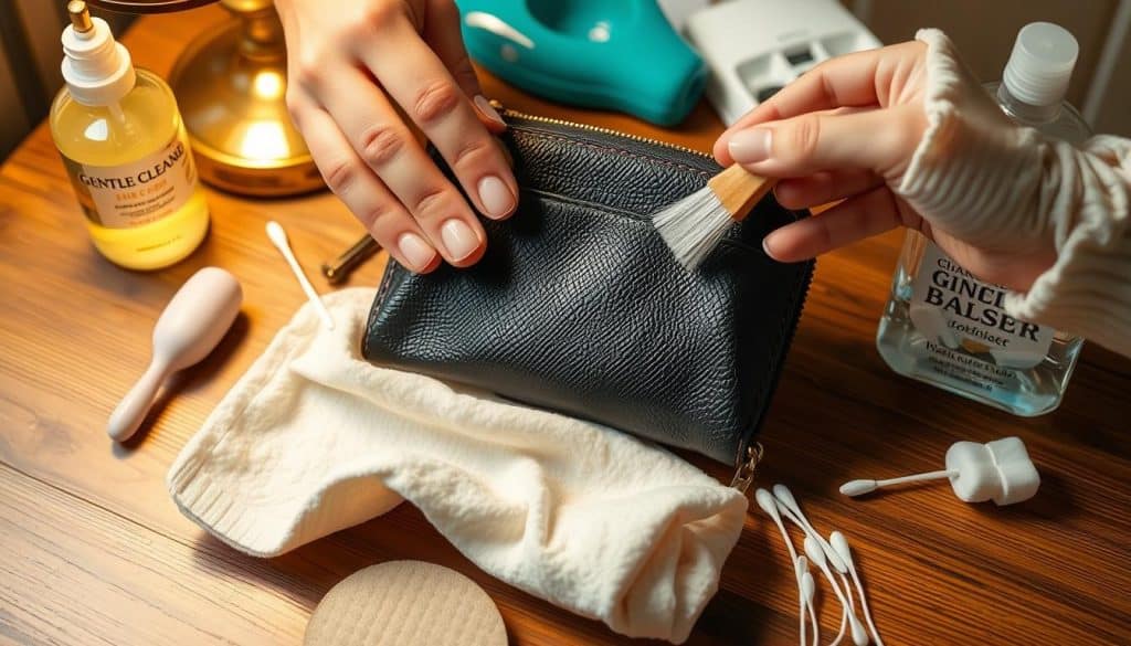 Cleaning a coin purse