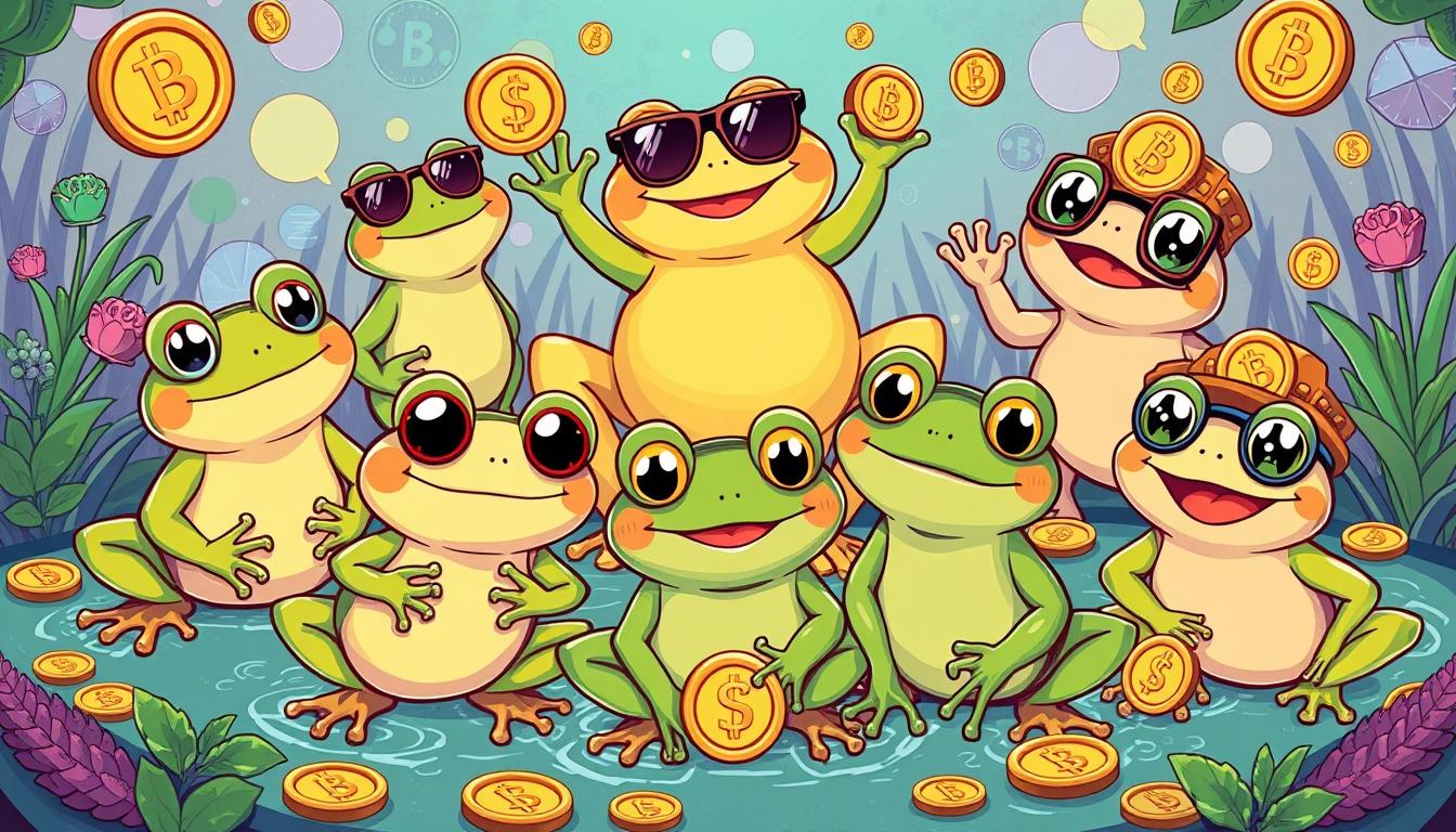 Most popular frog meme coins