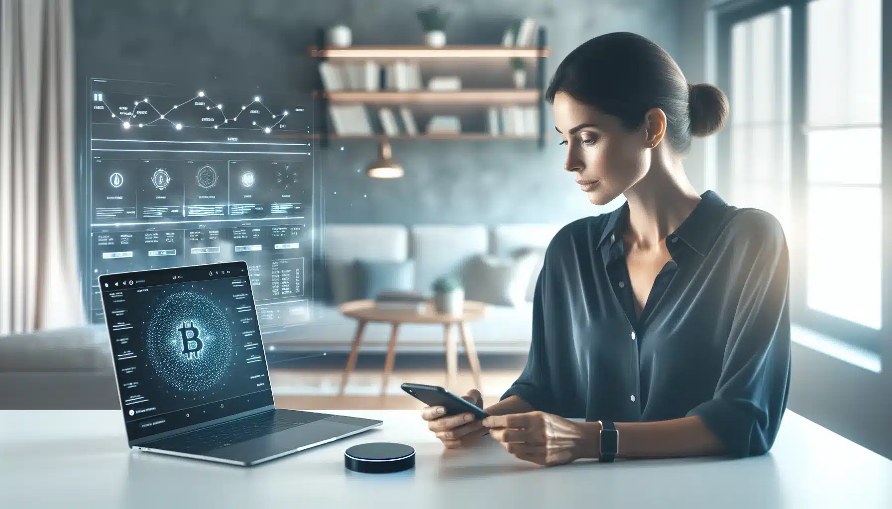 professional-reviewing-defi-dashboard-and-cryptocurrency-wallet-on-laptop-in-modern-home-office